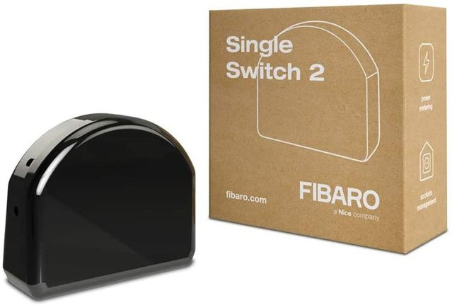Fibaro Single Switch 2 mit Energiemessfunktion in Schwarz mit Bluetooth - Bild 1