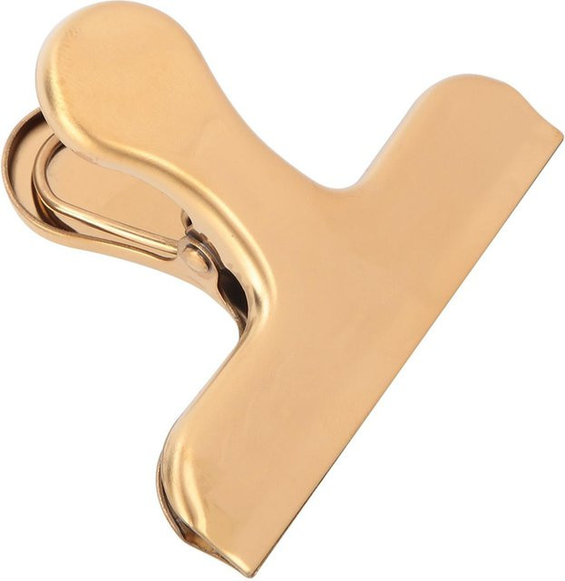 GoolRC Vintage Retro Foldback Clip aus Edelstahl und Messing in Gold, T-Form - Bild 1