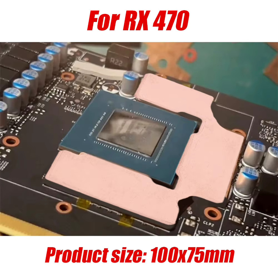 ANENG Kupfer Kühlkörper für GPU RAM mit 386,4 W/m.k Wärmeleitfähigkeit in Gold für RTX 3080 und RX GPU Kühlung inklusive Thermopad - Bild 3
