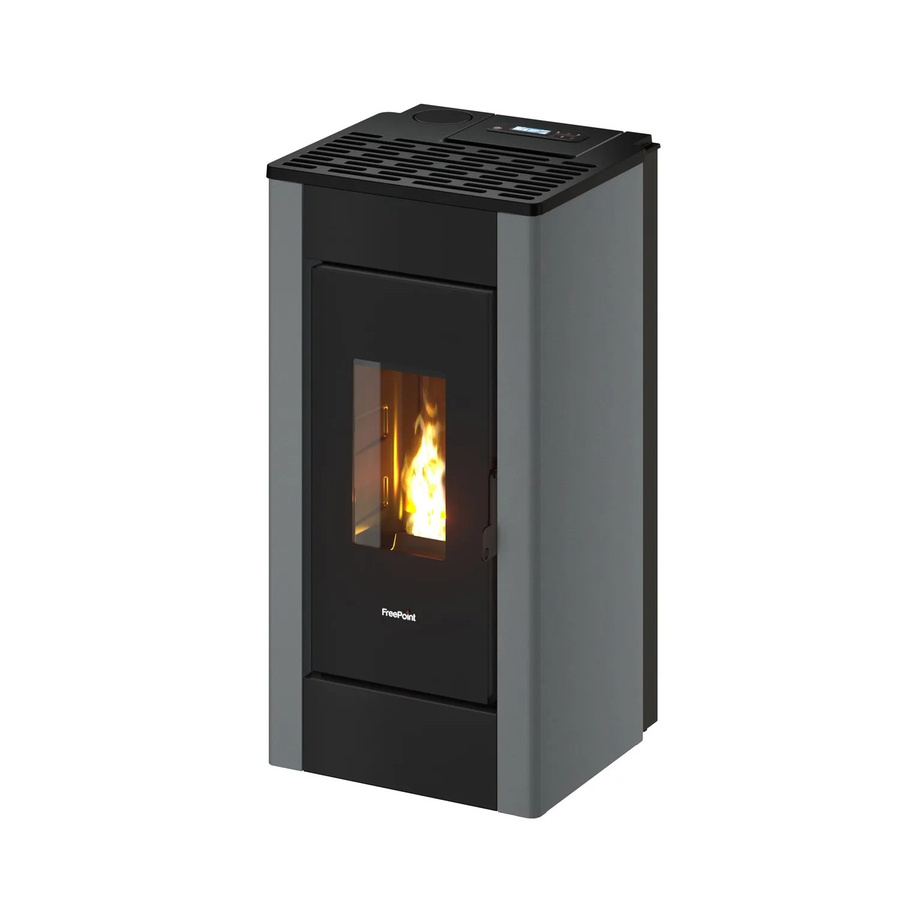 Freepoint Pelletofen Sharp 7 in Titangrau mit 7 kW Leistung und WLAN-Funktion - Bild 2