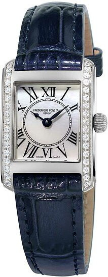 Frederique Constant Armbanduhr, Edelstahl, Diamant, Damen, Quarz - Bild 1