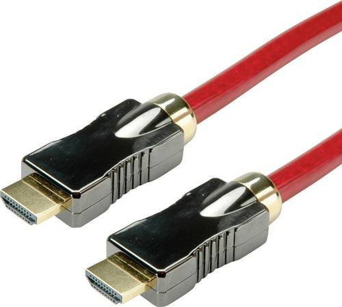 Roline HDMI Anschlusskabel 8K UHD in Rot mit 5,00 m Länge - Bild 1