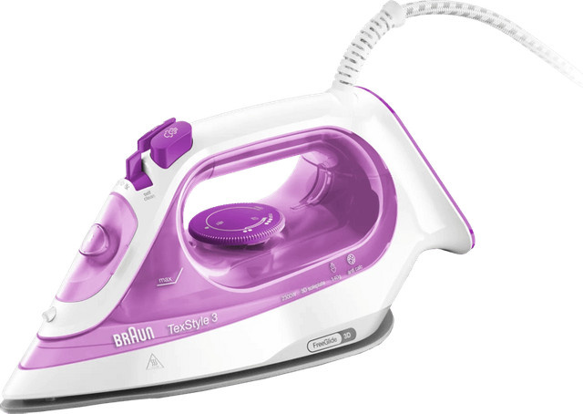 Braun TexStyle 3 SI3030PU Dampfbügeleisen in Purple - Bild 1