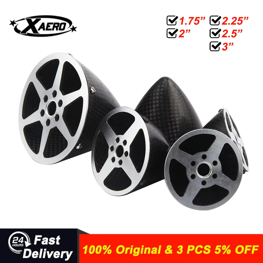 XAERO No Mouth Spinner, Carbon Fiber, 1,75"-3", für F3A Modellflugzeug - Bild 2