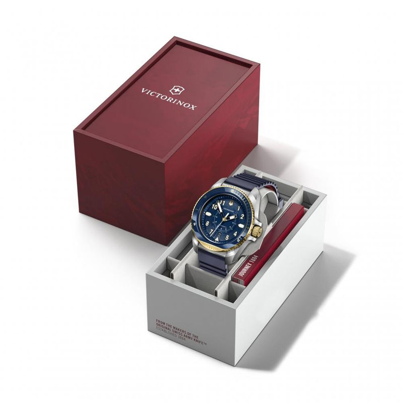 Victorinox Herrenuhr Journey 1884, Quarz, Edelstahl, 43 mm, Blau, 20 ATM - Bild 3