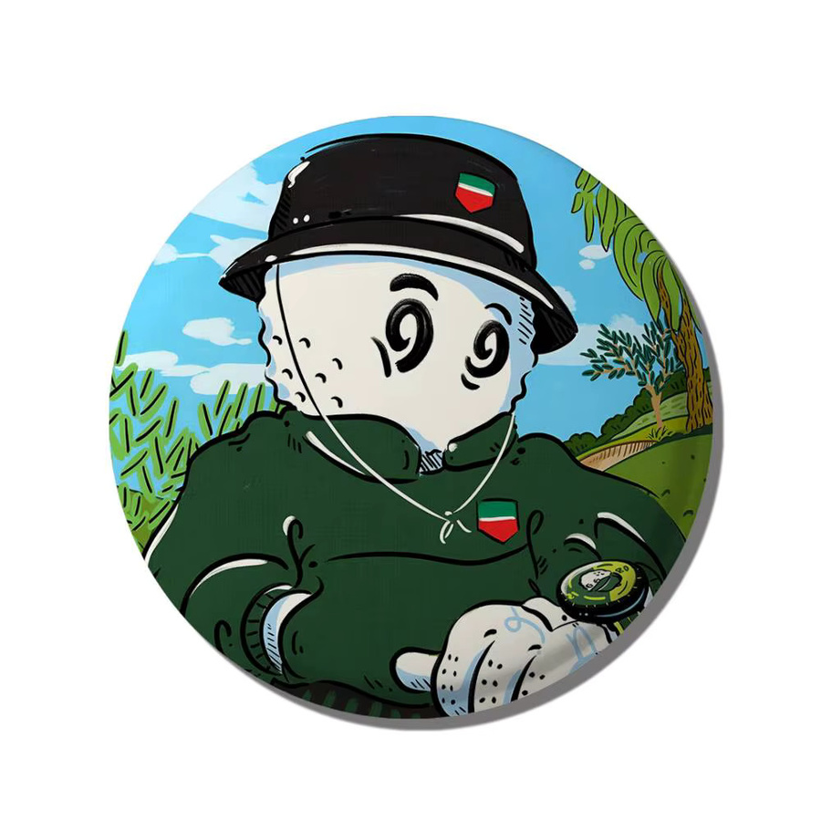 Bilibili Cartoon-Avatar Anstecknadeln, runde Manga-Broschen aus Metall in Multicolour für Rucksäcke und Kleidung - Bild 6