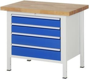 Rau Werkbank 8262A2 mit 4 Schubladen, B/T/H: 100 x 70 x 84 cm - Bild 1