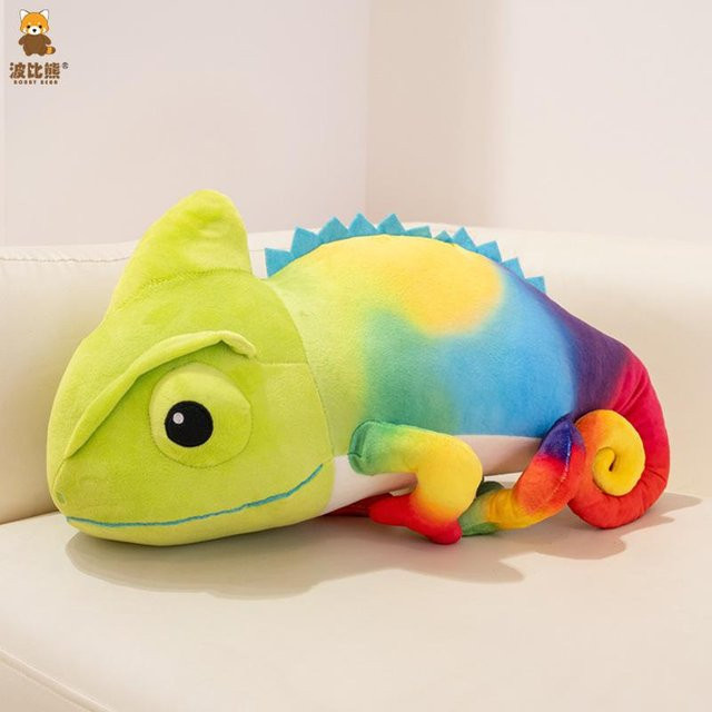 Yiran toy Regenbogen-Chamäleon-Stofftier, Plüsch / Textil, ab 14 Jahren - Bild 1
