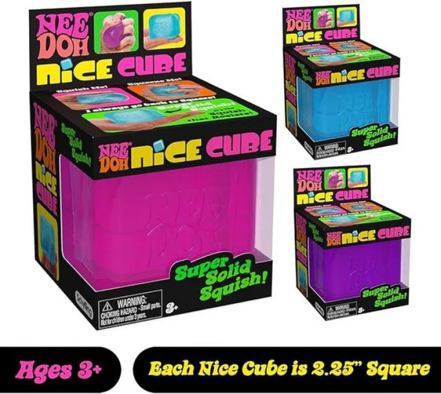 Schylling NeeDoh Nice Cube, Knautsch-Musikspielzeug, Sensorisches Spielzeug - Bild 1