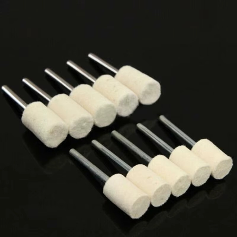 Vibratite 25er Set Filzpolierräder aus Wolle für Metall zum Polieren mit Bohrer-Zubehör - Bild 3