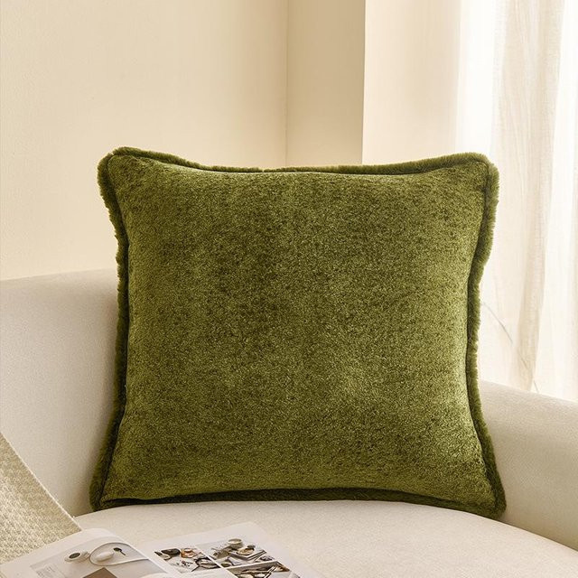 Modernes quadratisches Kissen mit Bezug von JMG Clothing in Grün, Breite: 60 cm, Breite: 60 cm - Bild 1