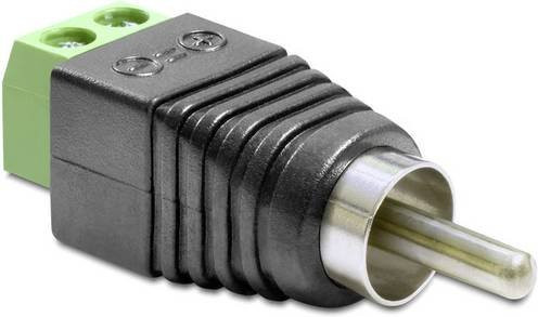Delock 65417 Cinch Adapter RCA auf 2-Draht-Leitung in Schwarz - Bild 1