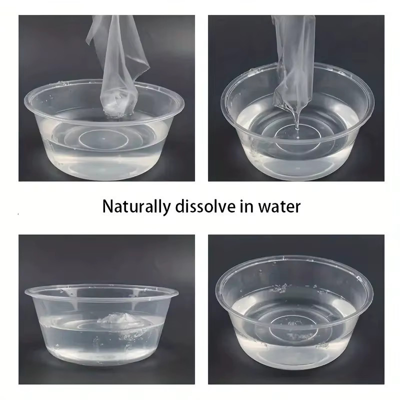 Waschbare wasserlösliche Stickerei-Stabilisatorfolie aus transparentem PVC für Näh- und Bastelbedarf, 1 Rolle - Bild 2
