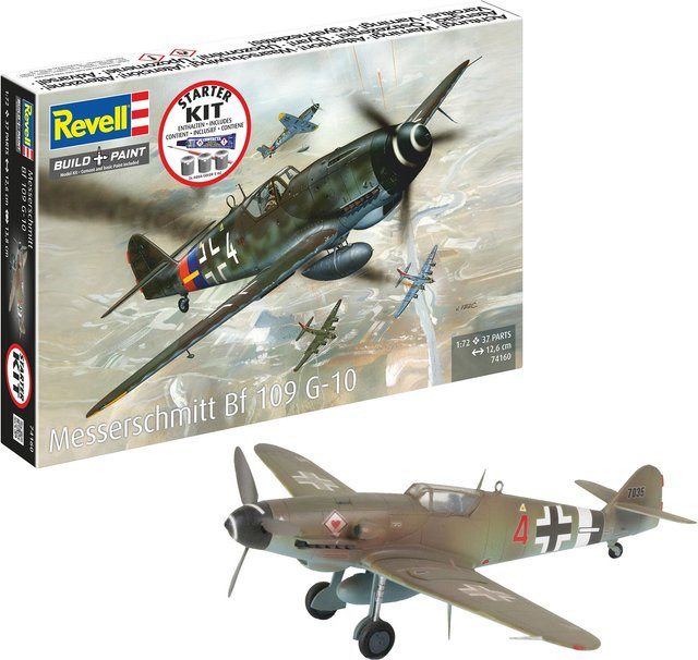 Revell Starter Kit Messerschmitt Bf-109 Jagdflugzeug - Bild 1