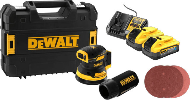 DeWalt DCW210NT-XJ PowerStack Akku Komplettpaket mit 2x 5,0 Ah in Gelb - Bild 1