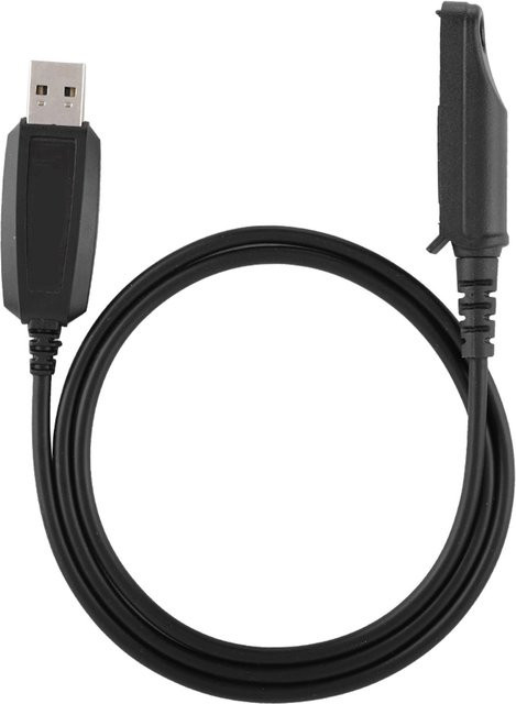 Igeteck USB Programmierkabel für Walkie Talkie in Schwarz, kompatibel mit BaoFeng UV 9R, BF R760, BF 9700, BF A58, GT-3WP und Retevis RT6 - Bild 1