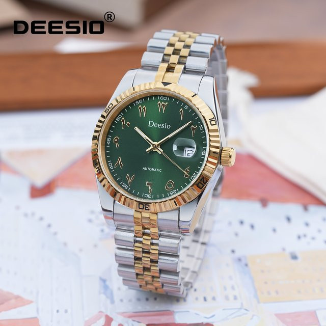 Deesio Armbanduhr, Automatik, Edelstahl, Grün, Herren - Bild 1