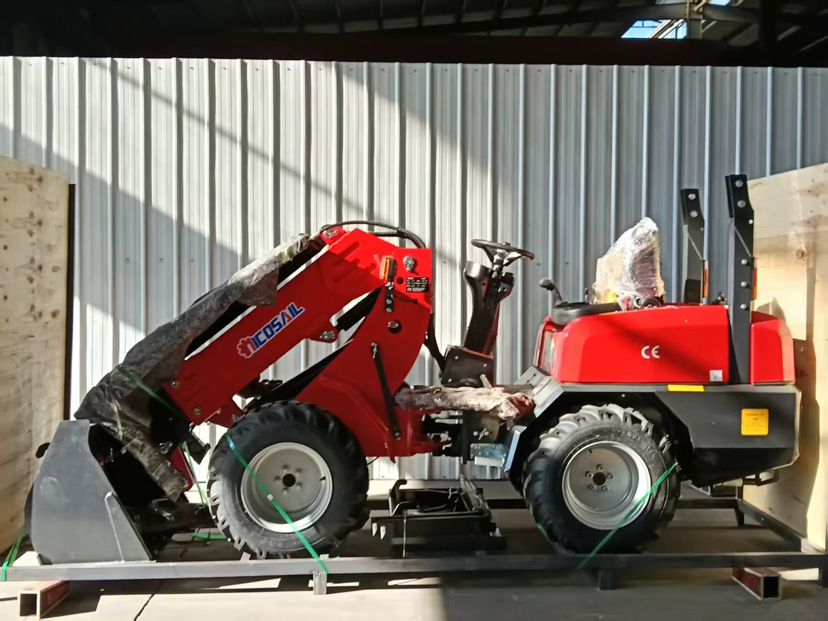 Teleskop-Radlader KZL918 in Rot mit CE-Zertifizierung und individueller Logo-Option - Bild 1