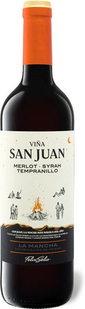 Felix Solis Viña San Juan Merlot Syrah Tempranillo La Mancha DO trocken Rotwein 2024 0,75 l