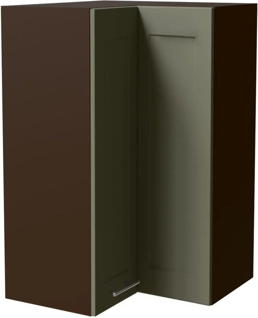 Feldmann-Wohnen Eckhängeschrank Oslo Lava / Reed Green Matt mit Soft-Close-Türen, B/T/H: 60 x 60 x 96 cm - Bild 1