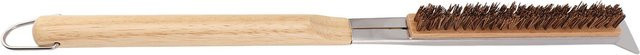 CosyHome Pizzaofenbürste mit Schaber und abnehmbarem Holzgriff aus Kokosfaser in Beige - Bild 1
