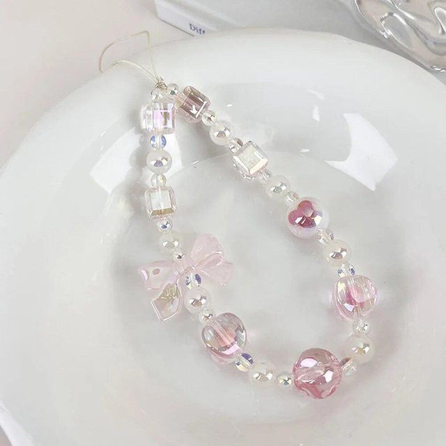 NATAWA Anhänger Kette, Perlen, rosa, Damen - Bild 1