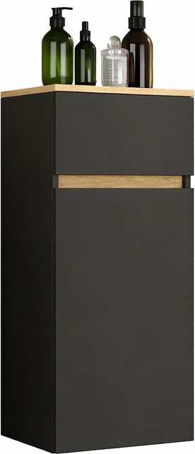 VCM Badhängeschrank Cosila mit Tür und Schubladen, Wandmontage, H x B x T: 90 x 40 x 35 cm - Bild 1
