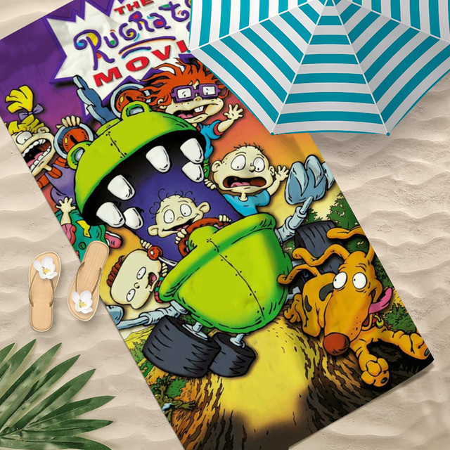 RUGRATS Cartoon Strandtuch schnelltrocknend und weich - Bild 1