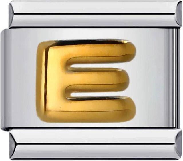 Charm-Glieder Englische Buchstaben, Edelstahl, Unisex - Bild 1
