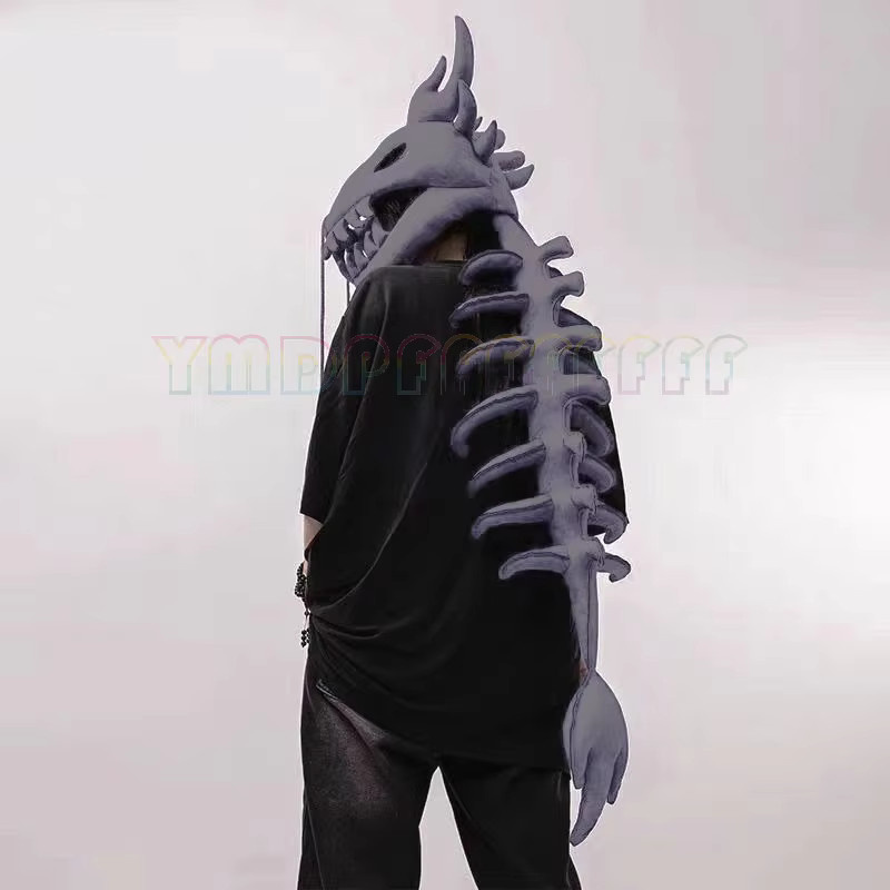 ZOBOTT Chinesischer Loong-Tentakel-Dinosaurier-Skelett-Kopfbedeckung Exoskelett-Puppe, Plüsch / Textil - Bild 2