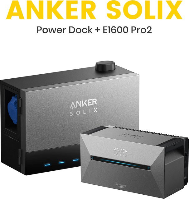 Anker SOLIX Power Dock Multisystem mit Solarbank 2 E1600 Pro und 1,6 kWh Kapazität - Bild 1