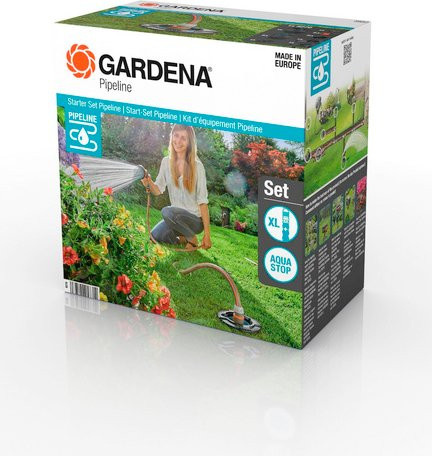 Gardena Start-Set Garten-Pipeline mit Anschlussdose und Steckkupplung, Schwarz - Bild 3