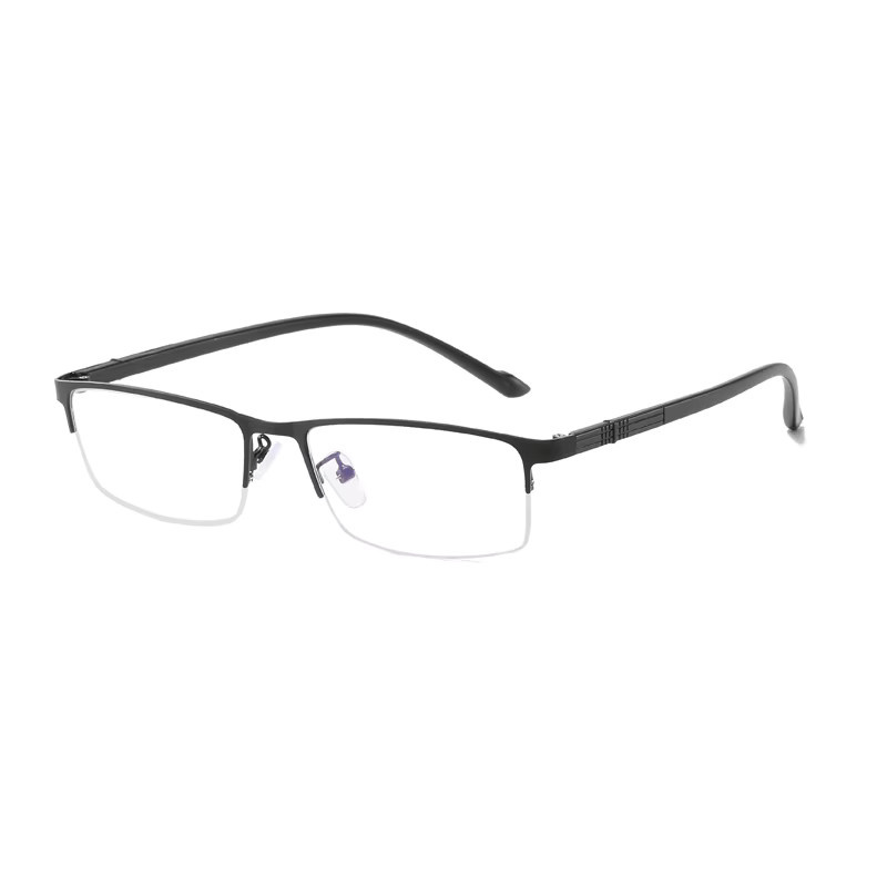 Lesebrille Halbrahmen, Metall, Unisex, Blaulichtfilter, rechteckig - Bild 4