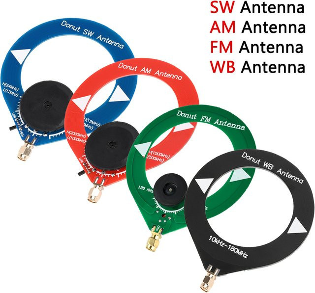 diymore Mini Loop Antennenmodul Donut Antenne für SW, AM, Medium und FM mit Breitbandempfang in Schwarz - Bild 1
