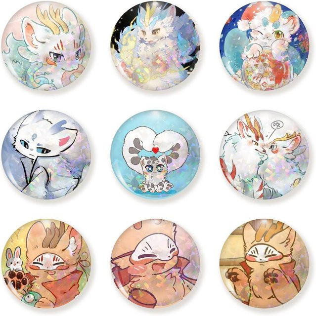 Fabulous Beasts Brosche, Cartoon-Figuren, Unisex - Bild 1