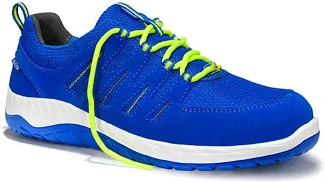 Elten Sicherheitshalbschuh Maddox Blue Low ESD S1P aus Leder in Blau/Grau Gr. 35 - Bild 1
