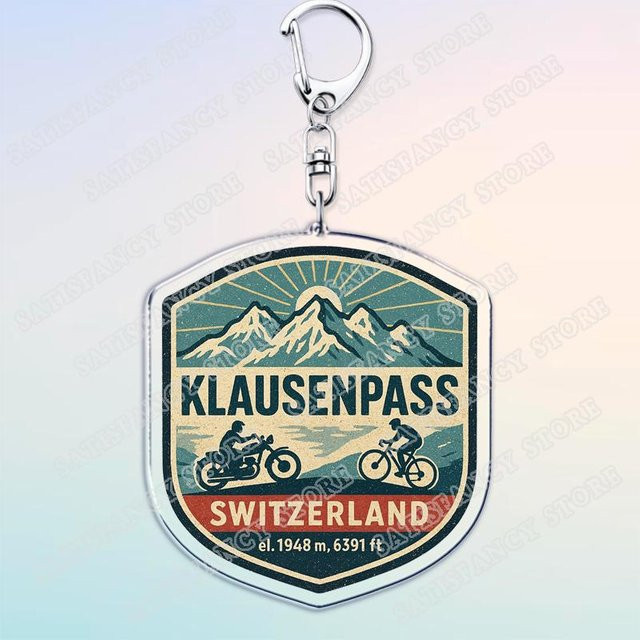 CHIC STUDIO Schlüsselanhänger Klausenpass, gray, Unisex - Bild 1