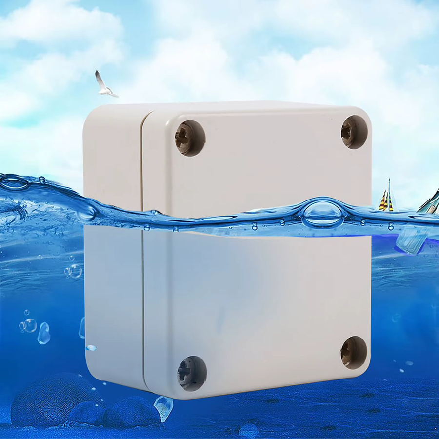 Wasserdichte Anschlussdose in Weiß für den Außenbereich als elektrisches Gehäuse und Verkabelungsanschlusskasten - Bild 3