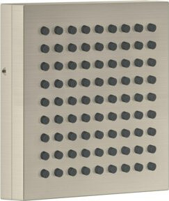 Axor ShowerComposition Duschkopf von Hansgrohe, quadratisch, 1 Strahl, Farbe: Brushed Nickel, B/B/H: 110 x 110 mm - Bild 1