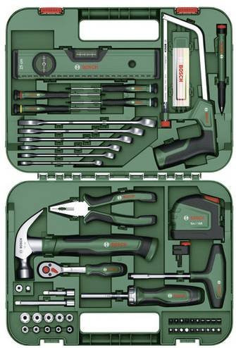 Bosch Advanced Werkzeugkoffer mit 64-teiligem Werkzeug-Set in Grün - Bild 1