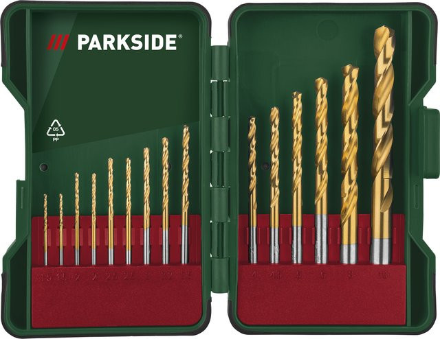 Parkside Bohrer- und Bit-Set PBB 4B2 aus HSS-Edelstahl mit 15 Teilen - Bild 1
