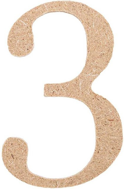 Rico Design MDF Zahl 3 - Bild 1