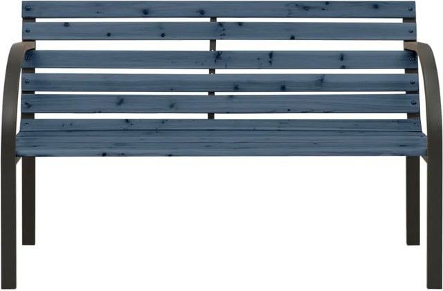 vidaXL Kinder-Gartenbank aus Chinesischem Tannenholz und Stahl in Grau, Breite: 81 cm, Höhe: 56 cm, Tiefe: 38 cm - Bild 1