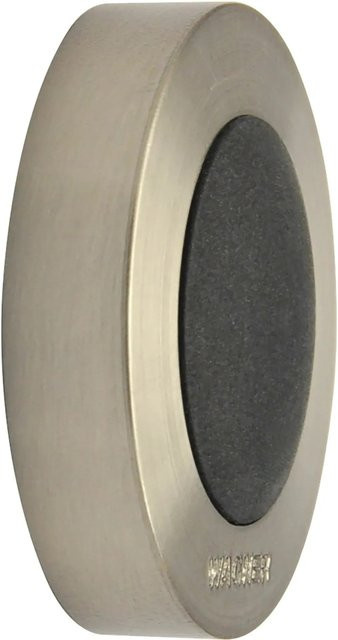 Wagner System Türstopper SOG 5140 Wandtürstopper aus Zinkdruckguss in Edelstahl-Optik, Farbe: edelstahlsilber/schwarz - Bild 1