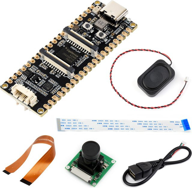 Waveshare ESP32-P4-Pico Hochleistungs-Entwicklungsboard in Schwarz mit RISC-V-Dual-Core- und Single-Core-Prozessoren - Bild 1