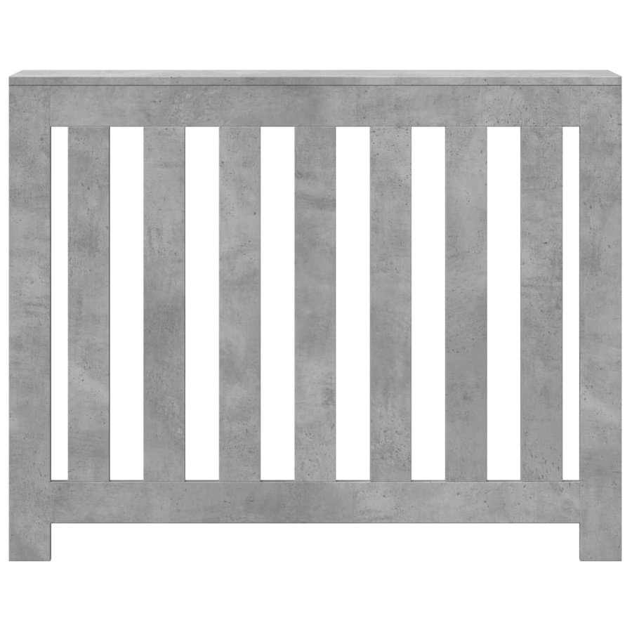Heizkörperverkleidung vidaXL in Betongrau mit modernem Latten-Design aus Holzwerkstoff, B/T/H: 104 x 20 x 82 cm - Bild 2