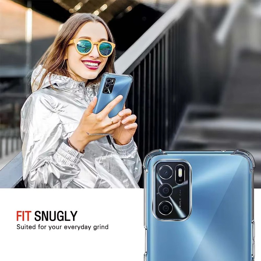 Stoßfeste TPU Schutzhülle für OPPO A16, A16s, A54s, A17, A98 5G, A78, A96 4G, A76, A94 5G, A52 und A72 in Transparent - Bild 6
