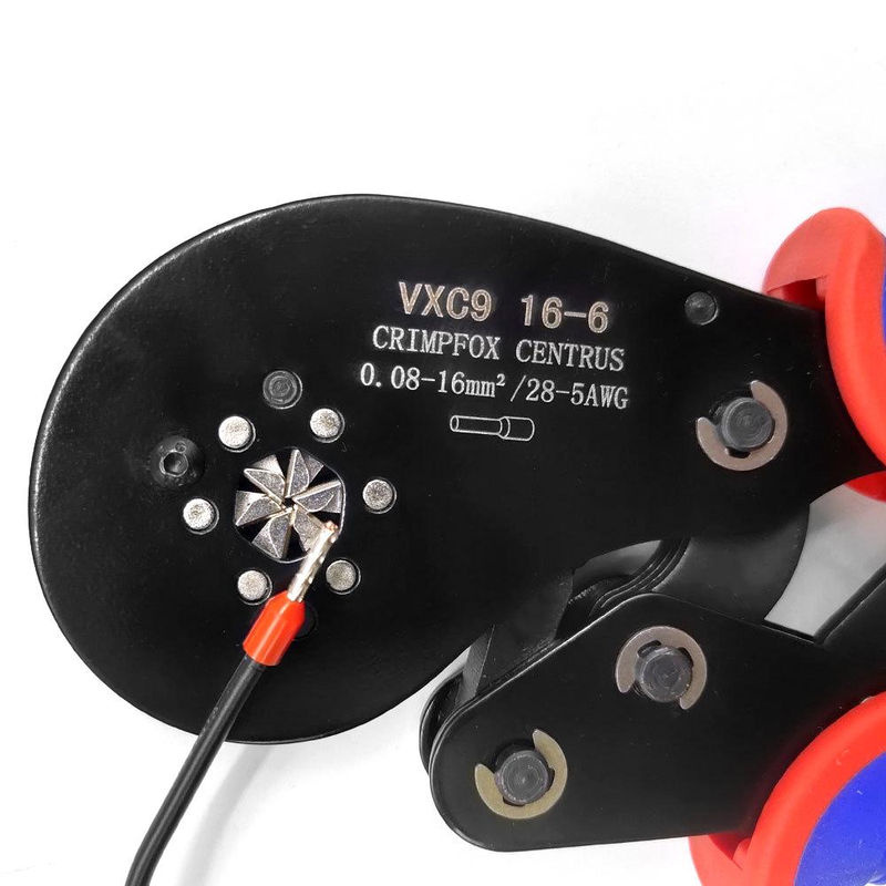 Multifunktions-Ratschen-Draht-Crimpzange von Kkmoon für Rohrkabelschuhe, 0,08–16 mm2 (28–5 AWG), aus gehärtetem Stahl, bunt - Bild 5