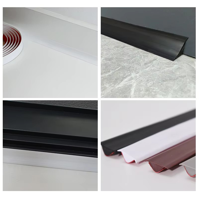 3M Selbstklebender Kantenstreifen in Schwarz mit konkavem Linienmuster für Fliesenlücken in Küche, Badezimmer und Wohnzimmer, Länge: 3 m - Bild 3