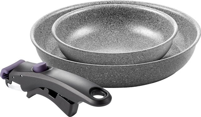 Ballarini Vinci Keramik-Pfanne mit abnehmbarem Griff, Grau, Induktion, Durchmesser: 26 cm - Bild 1